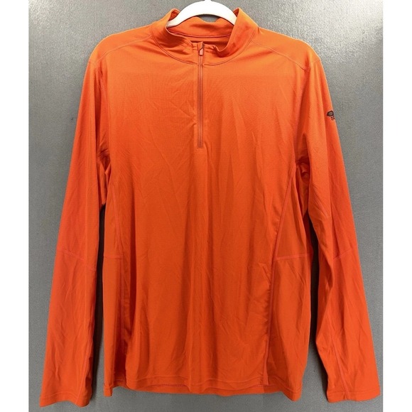 Mountain Hardwear Other - Mountain Hardwear Men's Med Butter Up Base Layer Long Sleeve 1/4 Zip Orange NWOT